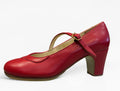 Zapato Flamenco Profesional Rojo