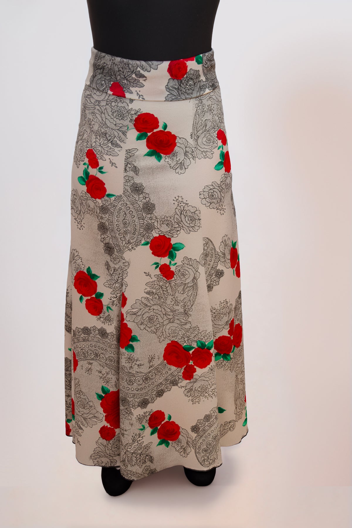 Falda de flamenco con estampado