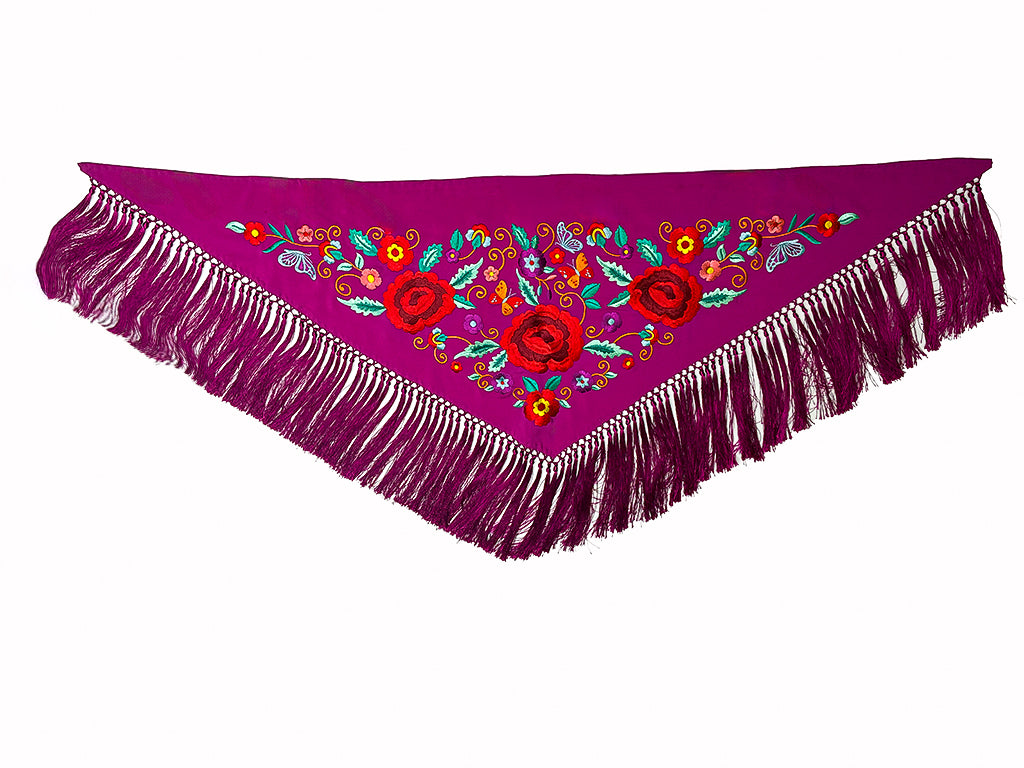 Mantoncillo bordado flamenco