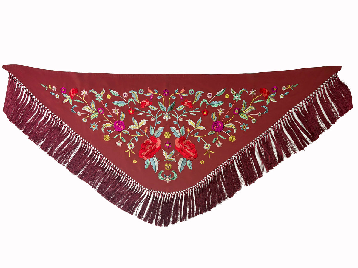 Mantoncillo bordado flamenco